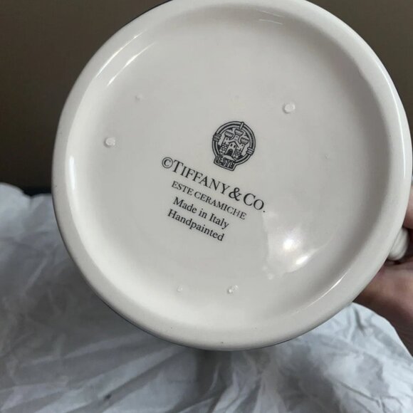 Tiffany & Go Este Ceramiche Pitcher, RARE, Made In Italy, Hand Painted, NWOB - Picture 7 of 7